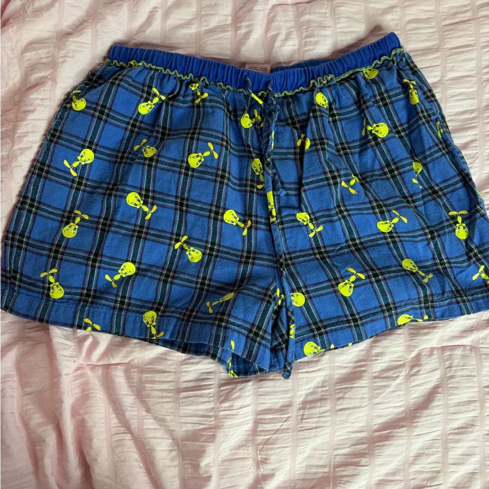 Warner Bros. Looney Tunes Blue Plaid Sleepwear